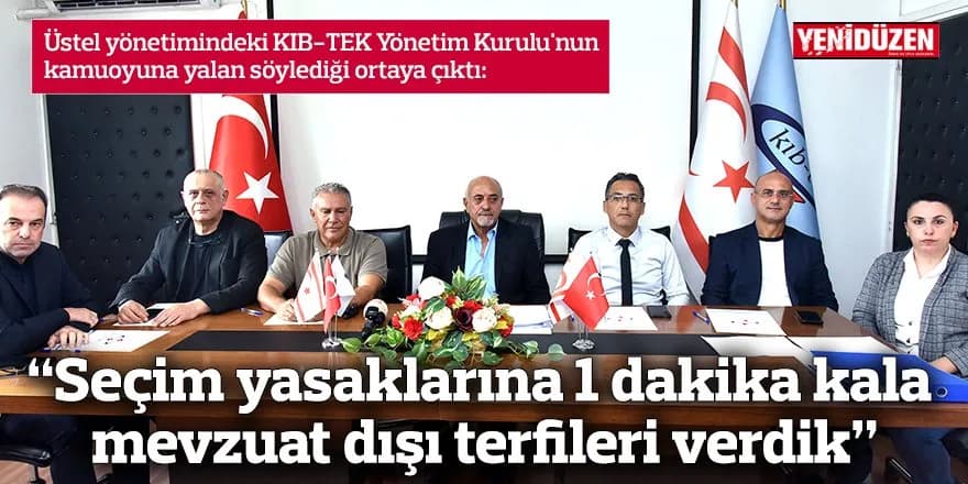 "Seçim yasaklarına 1 dakika kala mevzuat dışı terfileri verdik"