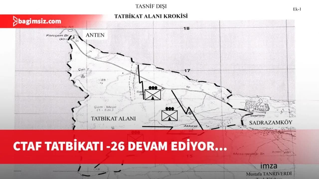 CTAF Tatbikatı -26 devam ediyor… Girne Kaymakamlığı bölgeye girilmemesi uyarısı yaptı