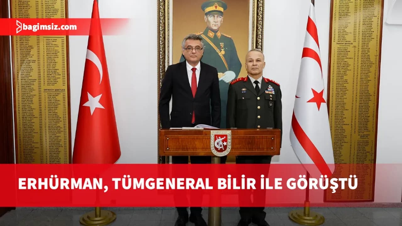 Cumhurbaşkanı Erhürman, Tümgeneral Bilir’i ziyaret etti