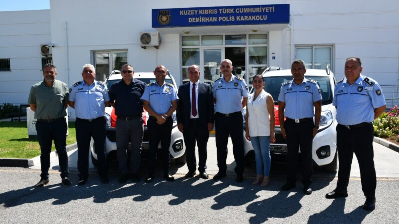 Değirmenlik Akıncılar Belediyesi’nden Demirhan Polis Karaokulu’na 2 araç