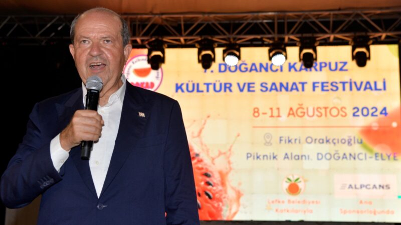 Cumhurbaşkanı Ersin Tatar, 7. Doğancı Karpuz Kültür ve Sanat Festivali’ne katıldı